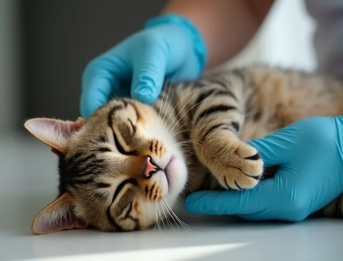 Specialist carefully handling a deceased cat with dignity in Aberfeldie